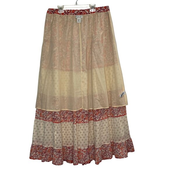 Rachel Zoe Women's Tiered Floral Maxi Skirt Size M - Picture 4 of 11